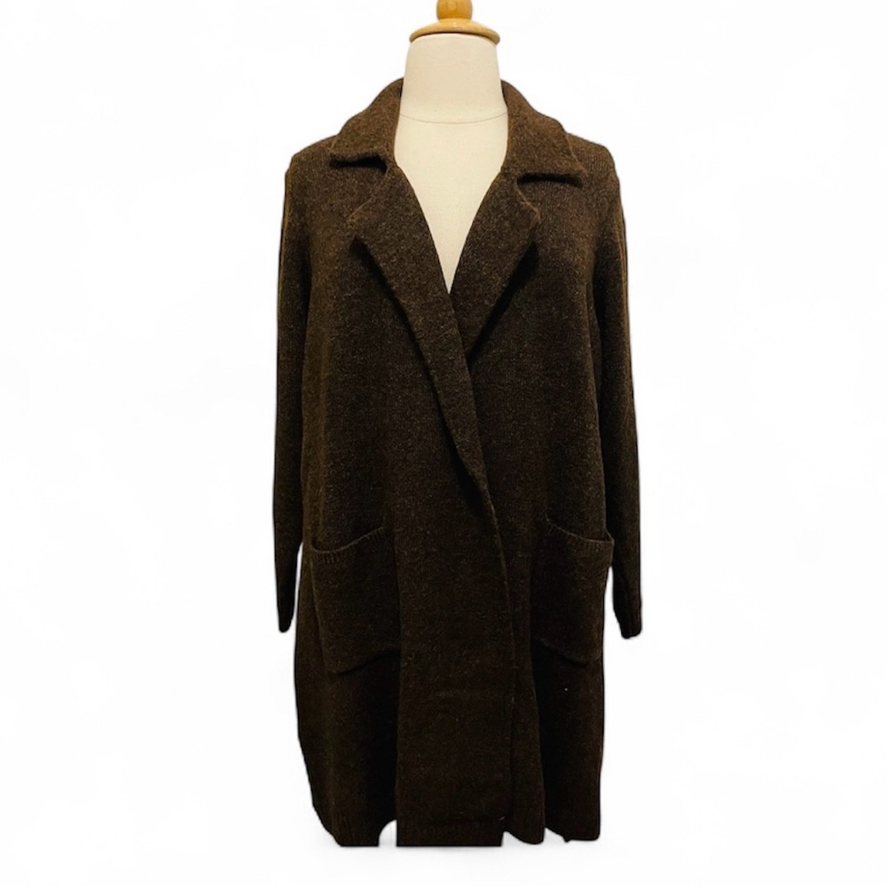 Women's Long Brown Cardigan Sweater 2XL NWT